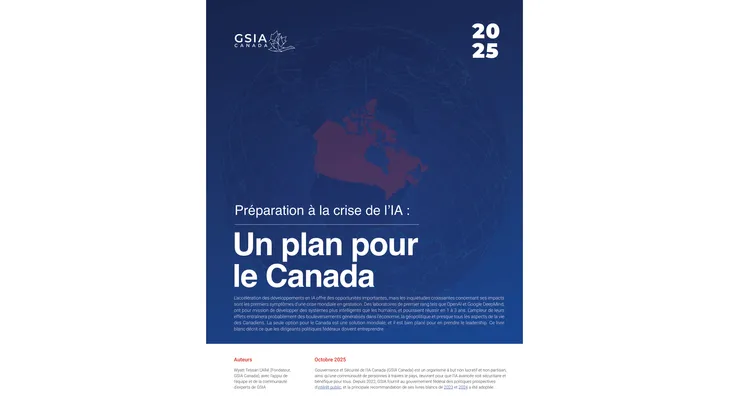 Image du livre blanc 2025 Préparation à la crise de l'IA